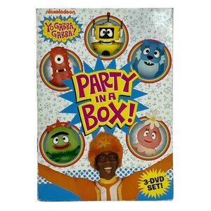 Yo Gabba Gabba! Party In A Box 3-DVD Set Dance Birthday & Clubhouse Adventures
